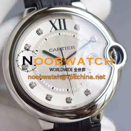 Replica Cartier Ballon Bleu Stainless Steel White Dial M9015