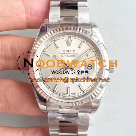 Replica Rolex Datejust 36MM 126234 AR Stainless Steel 904L Rhodium Dial Swiss 3235