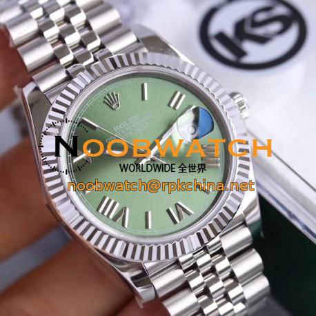 Replica Rolex Datejust II 126334 41MM KS Stainless Steel Green Dial Swiss 2836-2