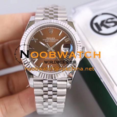 Replica Rolex Datejust II 126334 41MM KS Stainless Steel Chocolate Dial Swiss 2836-2