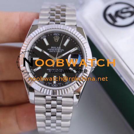 Replica Rolex Datejust II 126334 41MM KS Stainless Steel Black Dial Swiss 2836-2