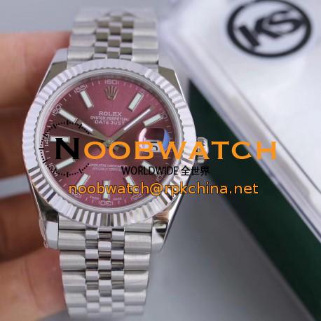 Replica Rolex Datejust II 126334 41MM KS Stainless Steel Purple Dial Swiss 2836-2