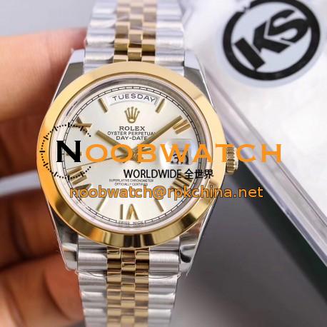 Replica Rolex Datejust II 116333 41MM KS Stainless Steel & Yellow Gold Rhodium Dial Swiss 2836-2