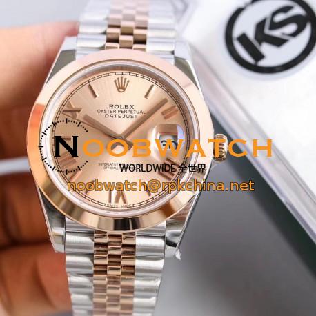 Replica Rolex Datejust II 116333 41MM KS Stainless Steel & Rose Gold Rose Gold Dial Swiss 2836-2