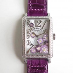 Replica Franck Muller Ladies Long Island 952 QZ REL MOP VL D1R EA Stainless Steel & Diamonds Mother Of Pearl Dial Swiss Quartz