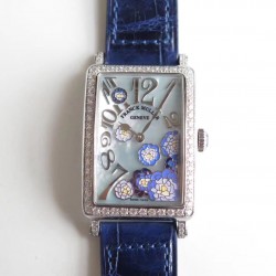 Replica Franck Muller Ladies Long Island 952 QZ REL MOP VL D1R EA Stainless Steel & Diamonds Mother Of Pearl Dial Swiss Quartz