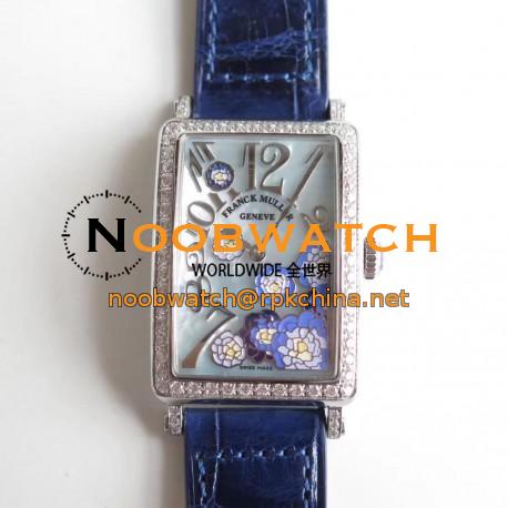 Replica Franck Muller Ladies Long Island 952 QZ REL MOP VL D1R EA Stainless Steel & Diamonds Mother Of Pearl Dial Swiss Quartz