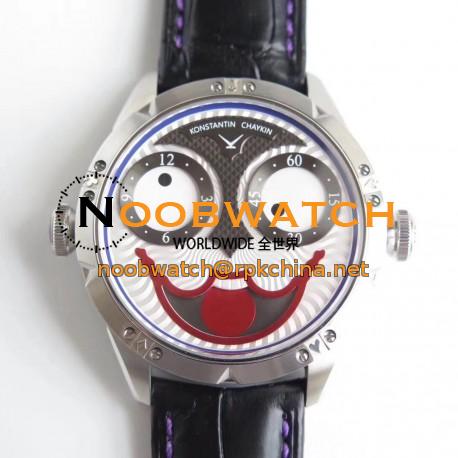 Replica Konstantin Chaykin Joker N Stainless Steel White & Blue Joker Dial Seiko NH35A