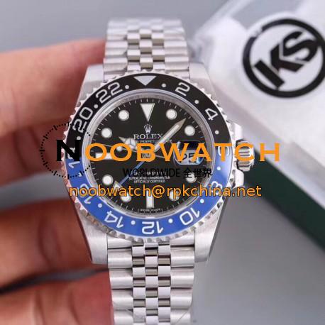 Replica Rolex GMT-Master II 116710BLNR KS Stainless Steel Black Dial Swiss 2836-2