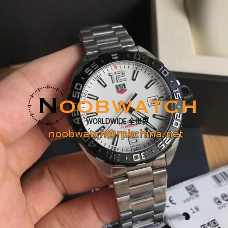 Replica Tag Heuer Formula 1 WAZ1111.BA0875 N Stainless Steel White Dial Swiss Ronda Quartz