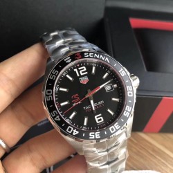 Replica Tag Heuer Formula 1 Ayrton Senna Limited Edition WAZ1012.BA0883 N  Stainless Steel Black Dial Swiss Ronda Quartz