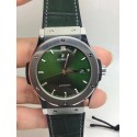 Replica Hublot Classic Fusion Titanium Green 38MM 542.NX.8970.LR JJ V2 Titanium Green Dial Swiss HUB1112