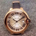 Replica Cartier Ballon Bleu 36MM Rose Gold Silver Dial Swiss 2836-2