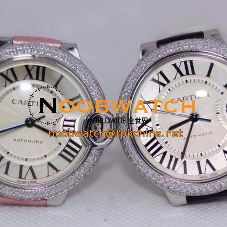 Replica Cartier Ballon Bleu 36MM Stainless Steel Silver Dial Swiss 2688