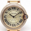 Replica Cartier Ballon Bleu 42MM Rose Gold Champagne Dial Swiss 2824