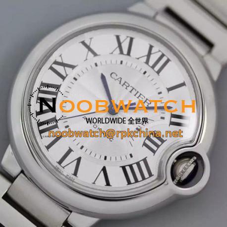 Replica Cartier Ballon Bleu 36MM Stainless Steel Silver Dial Swiss 2836-2