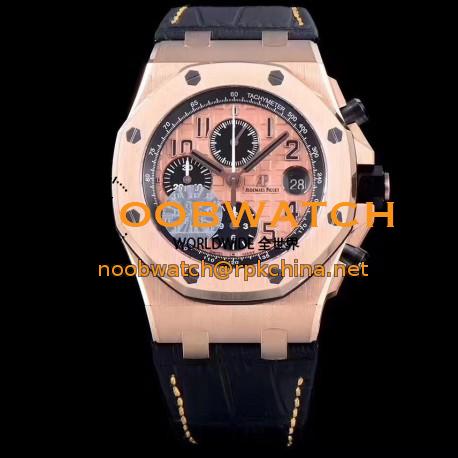 Replica Audemars Piguet Royal Oak Offshore 26470OR.OO.A002CR.01 JF V2 Rose Gold Rose Gold Dial Swiss 3126