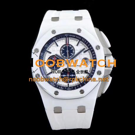 Replica Audemars Piguet Royal Oak Offshore 26402CB.OO.A010CA.01 JF V2 White Ceramic White Dial Swiss 3126