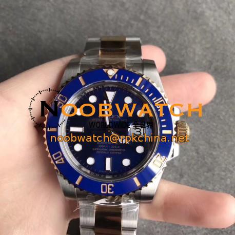 Replica Rolex Submariner Date 116613LB AR V2 Yellow Gold & Stainless Steel 904L Blue Dial Swiss 3135