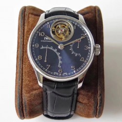 Replica IWC Portugieser Tourbillon Mystere Retrograde IW504601 ZF Stainless Steel Blue Dial Swiss Tourbillon