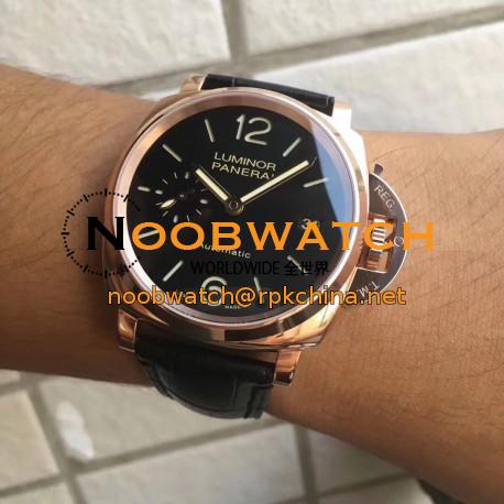 Replica Panerai Luminor Due PAM908 FU VS Rose Gold Black Dial Swiss OP XXXIV