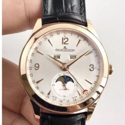 Replica Jaeger-LeCoultre Master Calendar 1552520 OM Rose Gold Silver Dial Swiss Caliber 866/1