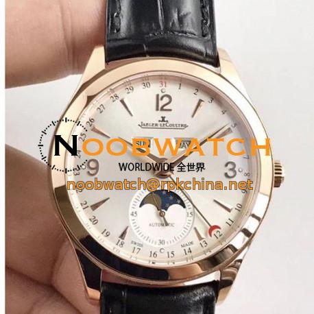 Replica Jaeger-LeCoultre Master Calendar 1552520 OM Rose Gold Silver Dial Swiss Caliber 866/1