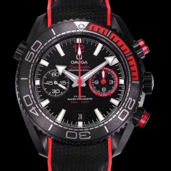 Replica Omega Seamaster Planet Ocean 600M Chronograph Volvo Ocean Race 215.92.46.51.01.002 OM PVD Black Dial Swiss 9900