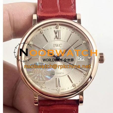 Replica IWC Portofino Automatic 37 IW458116 MK Rose Gold Silver Dial M9015