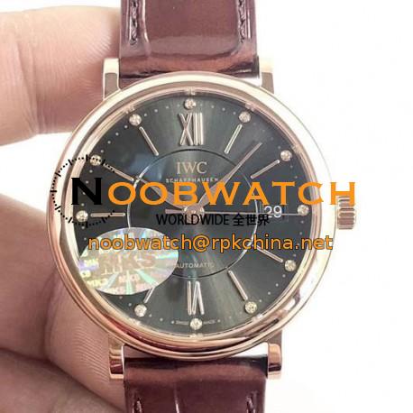 Replica IWC Portofino Automatic 37 IW458116 MK Rose Gold Anthracite Dial M9015