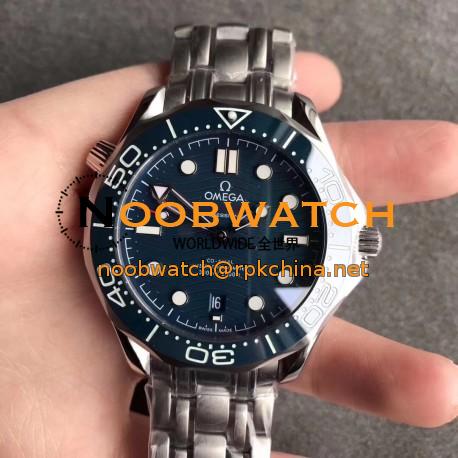 Replica Omega Seamaster Diver 300M 210.30.42.20.03.001 UR Stainless Steel Blue Dial Swiss 8800