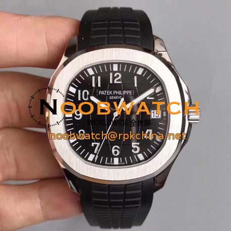 Replica Patek Philippe Aquanaut Jumbo 5167A-001 MP Stainless Steel Black Dial Swiss 324SC