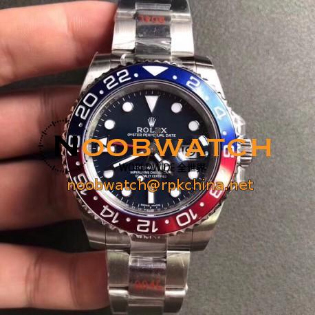 Replica Rolex GMT-Master II 116719BLRO GM Stainless Steel 904L Blue Dial Swiss 2836-2