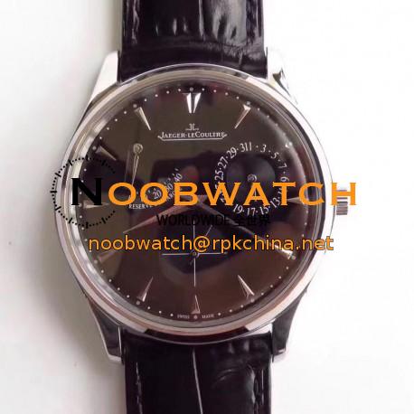 Replica Jaeger-LeCoultre Master Ultra Thin Reserve De Marche 1378480 SW Stainless Steel Black Dial Swiss Caliber 938A/1