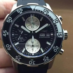 Replica IWC Aquatimer IW3767 Stainless Steel Black Dial Swiss 7750