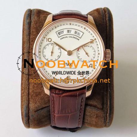 Replica IWC Portugieser Annual Calendar IW503504 ZF Rose Gold White Dial Swiss 52850