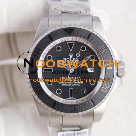 Replica Rolex DEEPSEA Phantom Jacques Piccard 116660 BP Stainless Steel Black Dial Swiss 2836-2