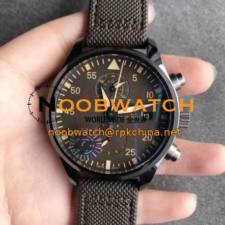 Replica IWC Pilot Top Gun Miramar Chronograph IW389002 ZF Ceramic Anthracite Dial Swiss 7750