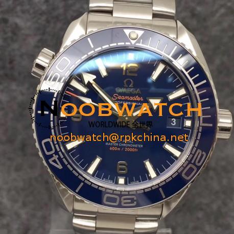 Replica Omega Seamaster Planet Ocean 600M 215.30.44.21.03.001 43.5MM VS Stainless Steel Blue Dial Swiss 8900