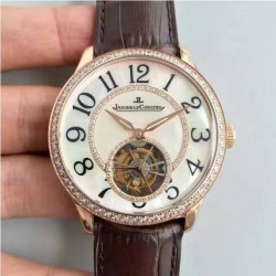 Replica Jaeger-LeCoultre Rendez-Vous Tourbillon 3412405 Noob Rose Gold & Diamond MOP Dial Swiss Tourbillon