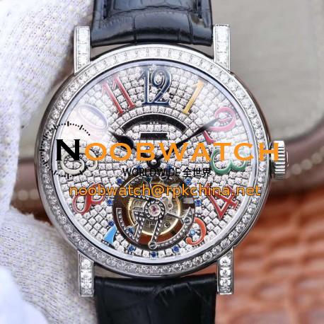 Replica Franck Muller Round Color Dreams Tourbillon TWL Stainless Steel & Diamonds Diamond Dial Swiss Tourbillon