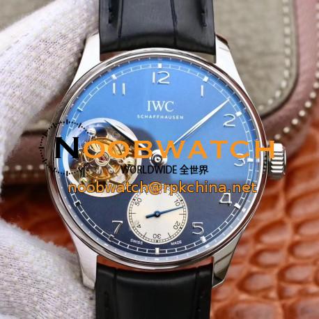 Replica IWC Portugieser Tourbillon IW546301 ZF Stainless Steel Blue Dial Swiss Tourbillon