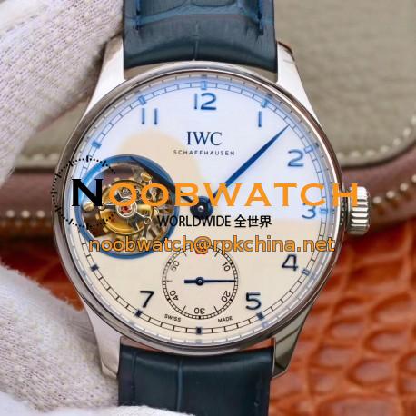 Replica IWC Portugieser Tourbillon IW546301 ZF Stainless Steel White Dial Swiss Tourbillon