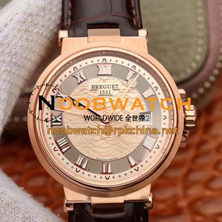 Replica Breguet Marine 5517BR/12/9ZU V9 Rose Gold Rose Gold Dial Swiss 777A