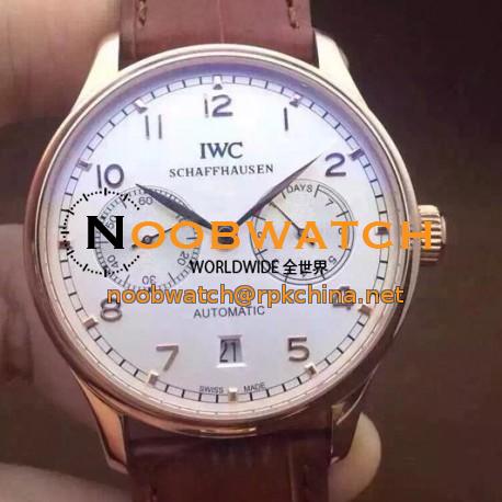 Replica IWC Portuguese IW500705 Power Reserve Rose Gold White Dial Swiss IWC 52010