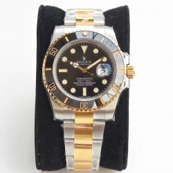 Replica Rolex Submariner Date 116613LN VR 18K Yellow Gold Wrapped & Stainless Steel Black Dial Swiss 2836-2