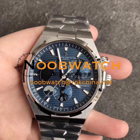 Replica Vacheron Constantin Overseas Dual Time 47450 TWA Stainless Steel Blue Dial Swiss 1222 SC