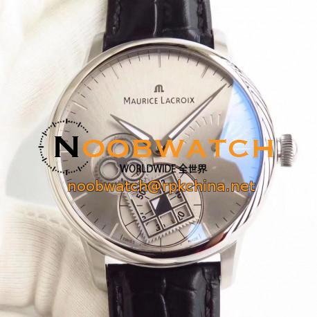 Replica Maurice Lacroix Roue Carree Seconde MP7158-SS001-901 AM Stainless Steel Silver Dial Swiss ML 156