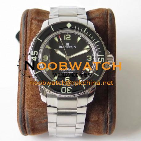 Replica Blancpain Fifty Fathoms 5015 1130 71 ZF Stainless Steel Black Dial Swiss 2836-2