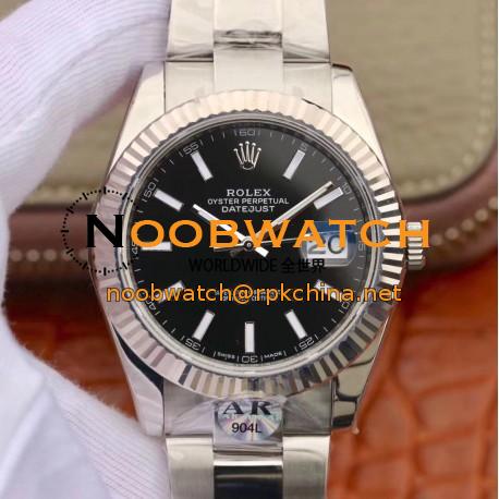 Replica Rolex Datejust II 41MM 126334 AR Stainless Steel 904L Black Dial Swiss 2824-2